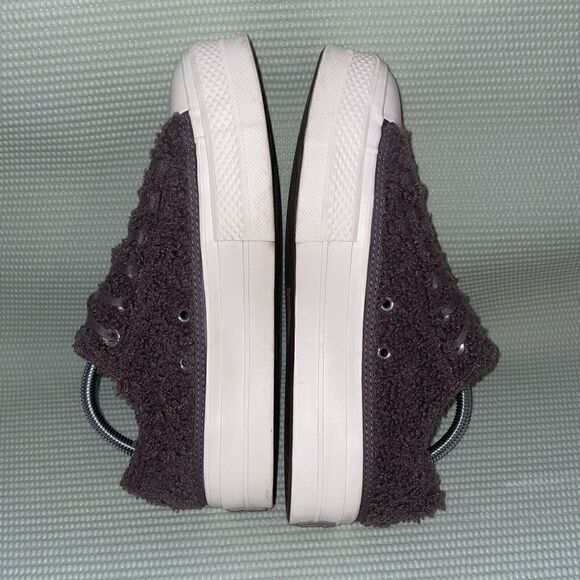 Converse Chuck Taylor All Star Platform Low Sherpa Violet Ore' Womens Size 9.5 - Picture 5 of 9